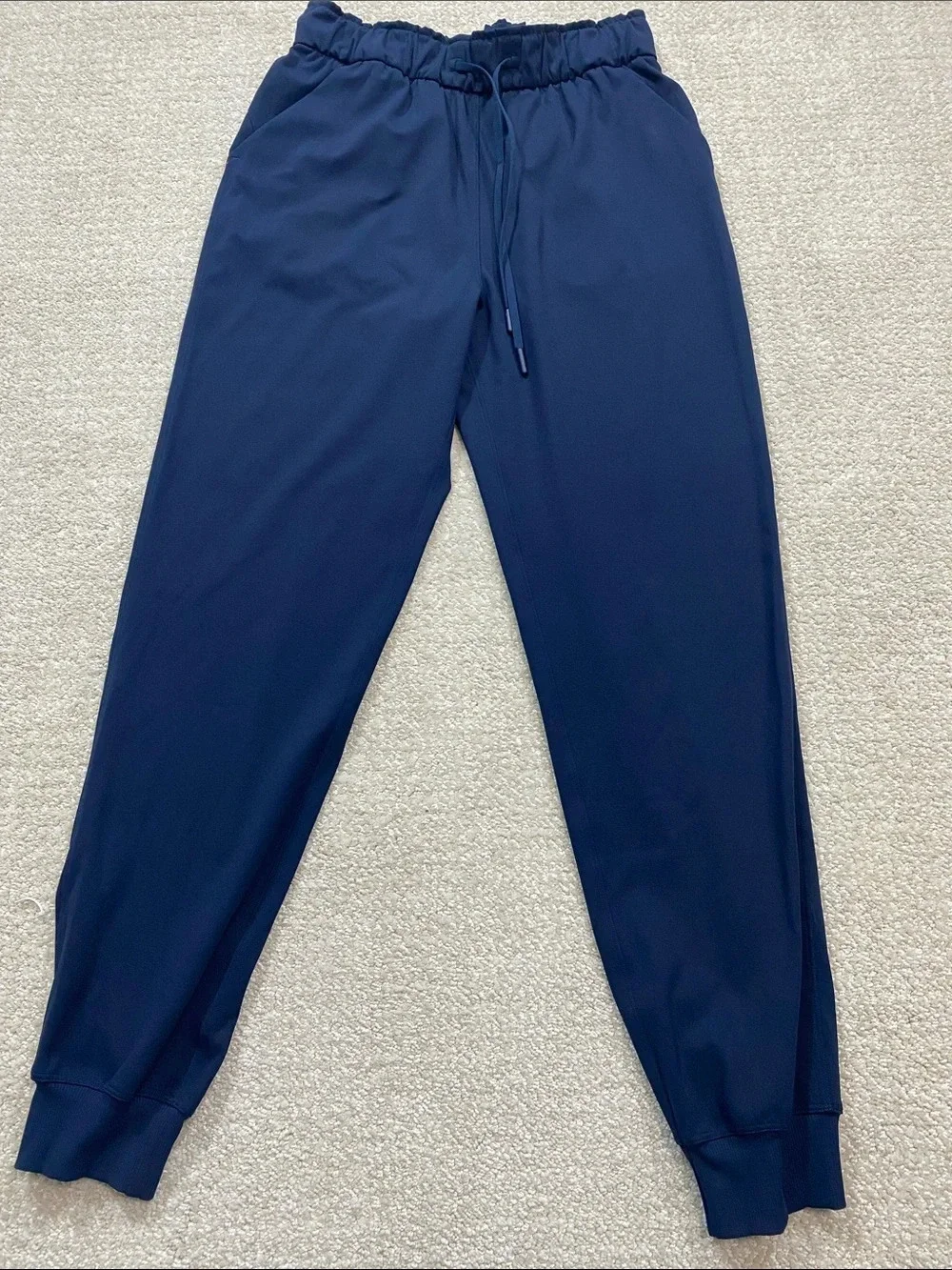lululemon athletica Women's Navy Track Joggers with Drawcord Size 6